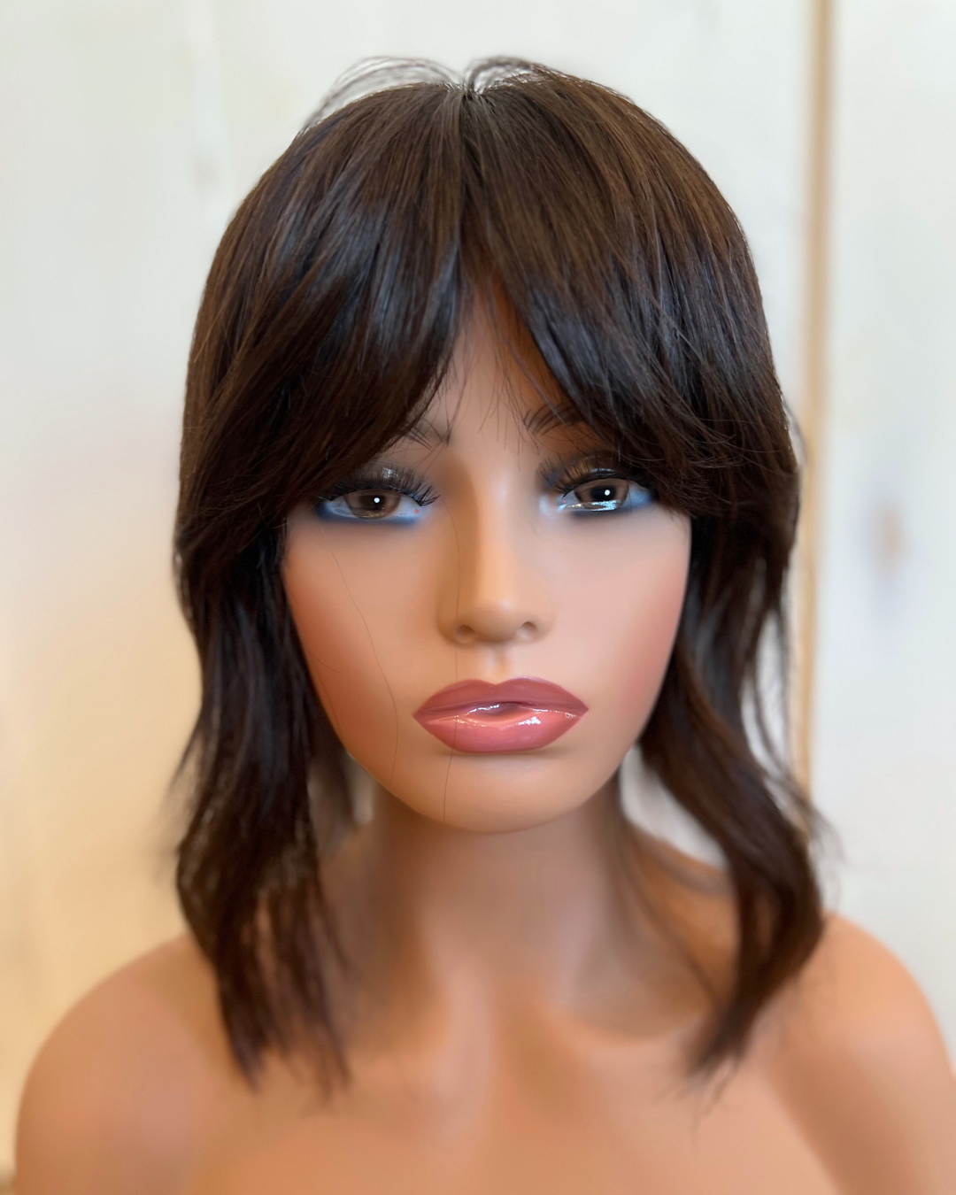 Natural Brown Bob Style Topper
