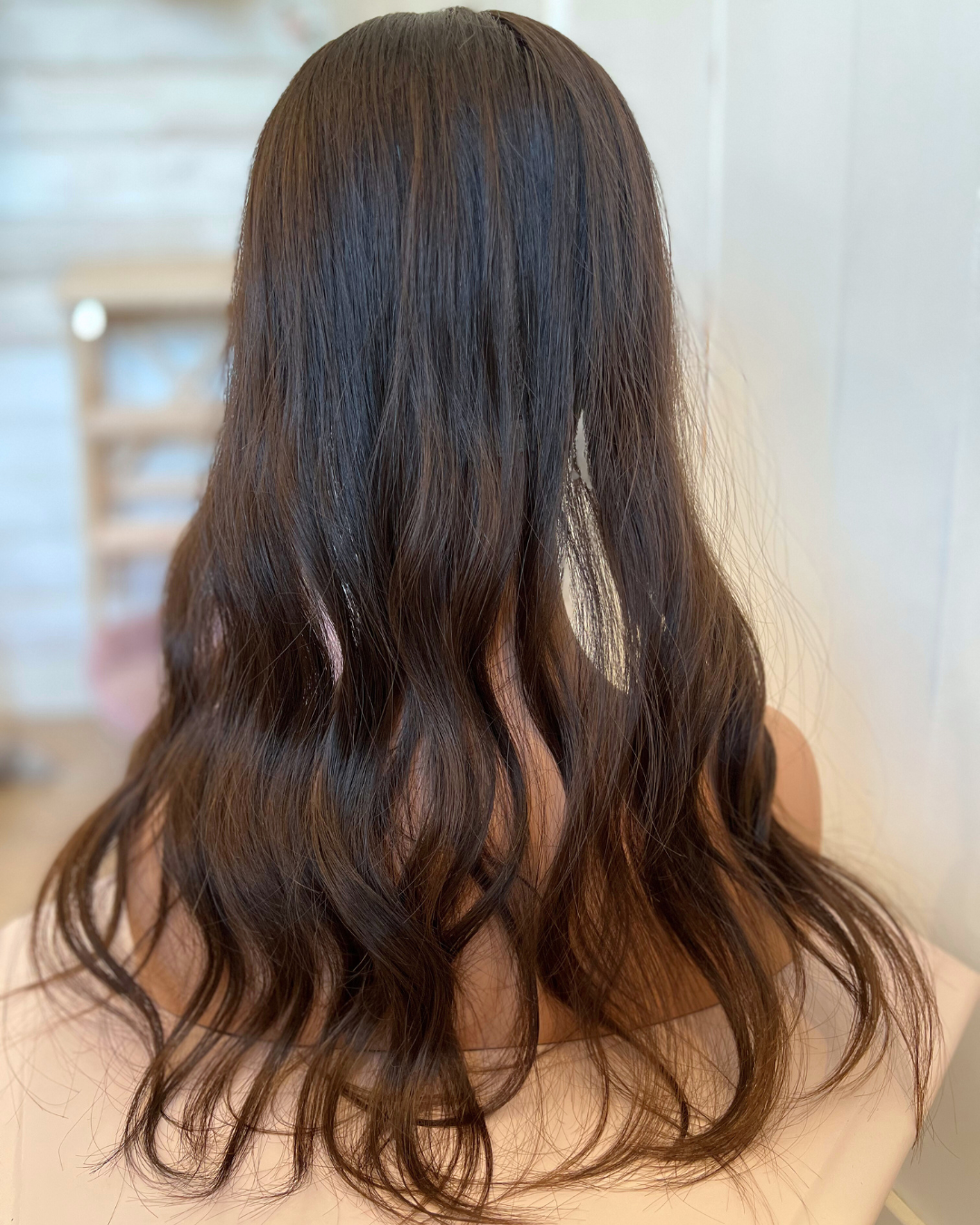Natural Brown Monofilament Topper