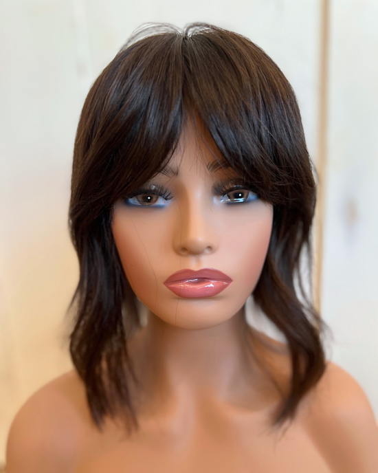 Natural Brown Bob Style Topper