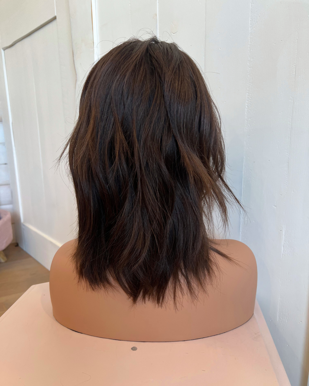 Brown Silk Top with Lace Front Wig