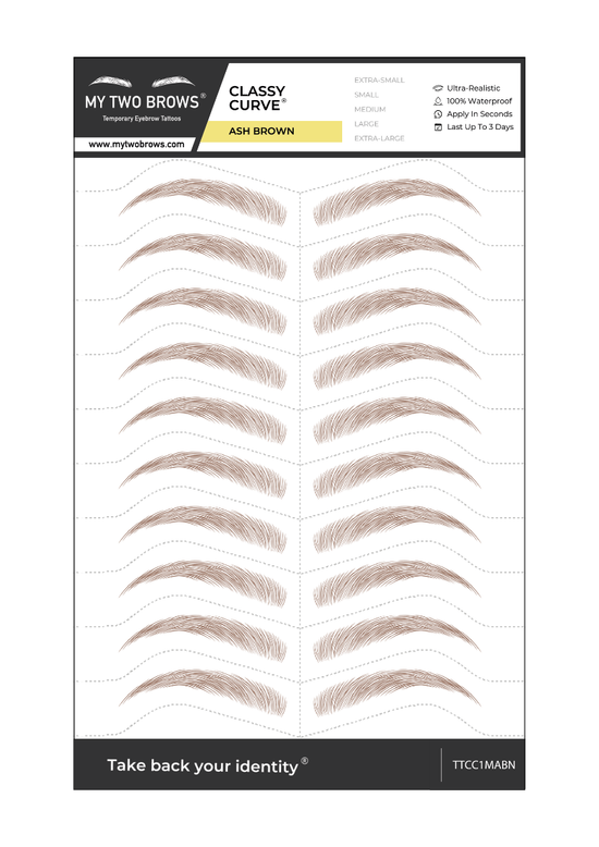 Classy Curve Temporary Eyebrow Tattoos