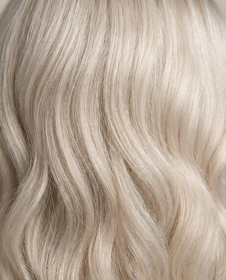 Ash Blonde Thin Silk Hand-Tied Topper