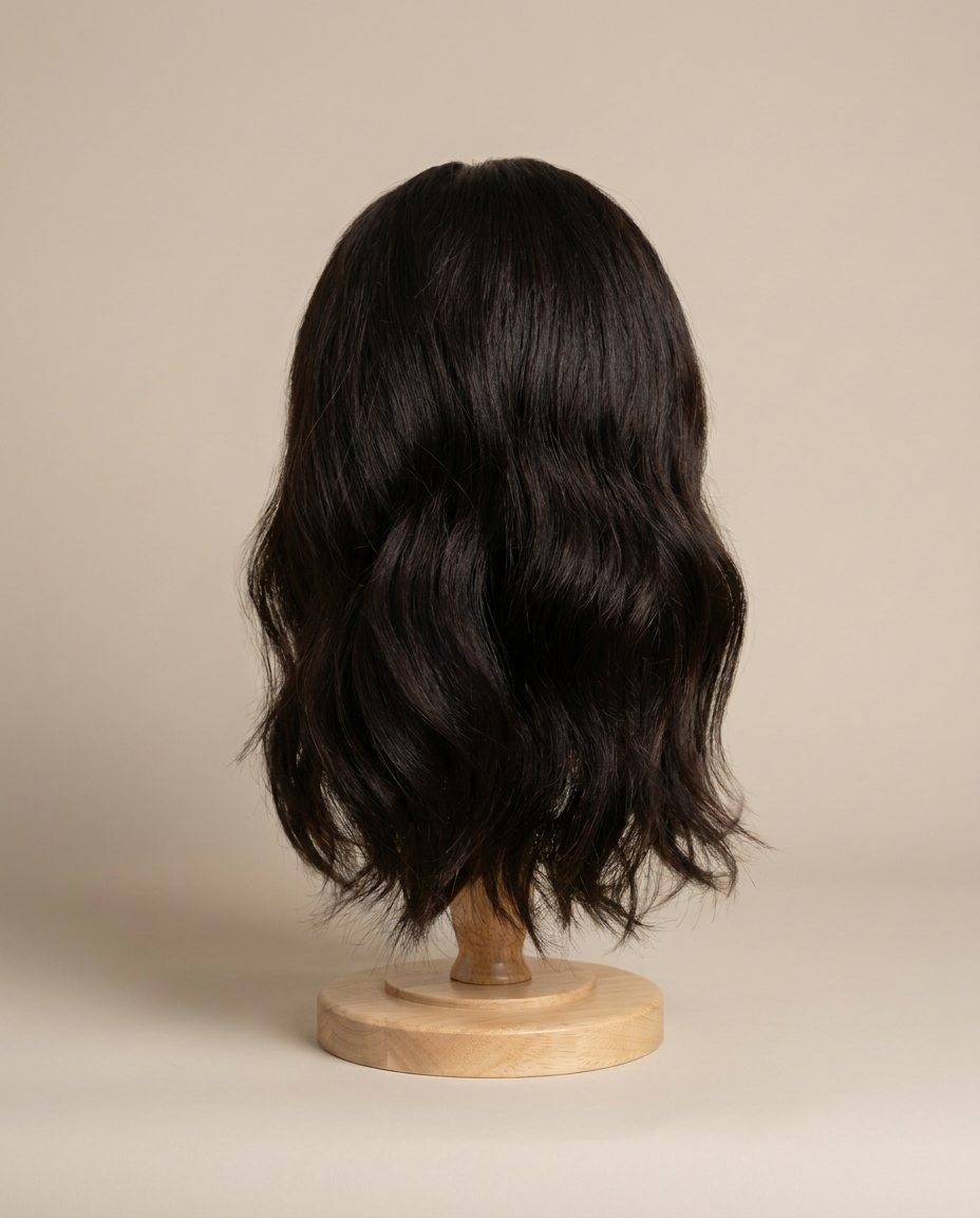 Natural Soft Black Lace Top Wig