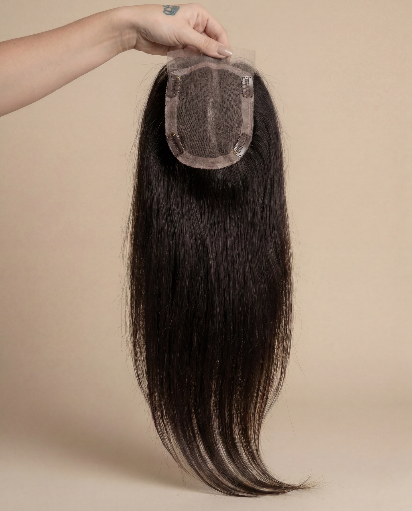 Natural Brown Lace Front Topper