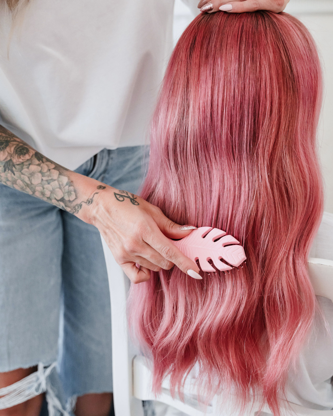 Pink Lace Wig