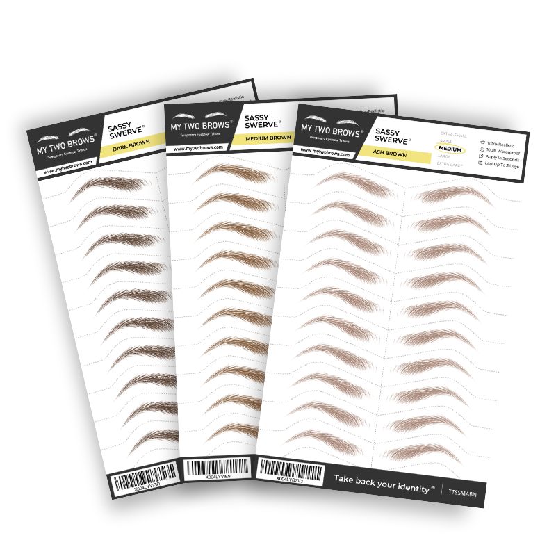 The Sassy Curve Temporary Eyebrow Tattoos