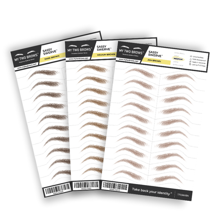 The Sassy Curve Temporary Eyebrow Tattoos