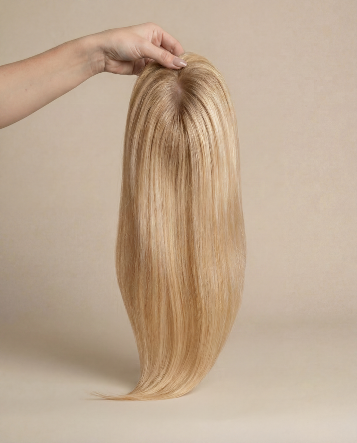 Warm Blonde Lace Front Silk Topper